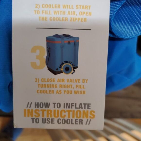 RG Blue Collapsible Cooler Holds 48 Cans Waterproof & Antimicrobial New - Picture 2 of 12